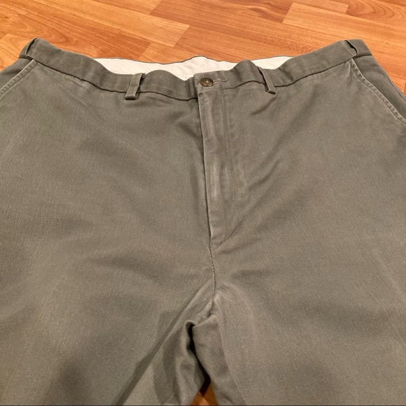 Haggar generations Men's Khaki Pants 38 X 32 Flat Front Hidden Comfort Waistband - Picture 3 of 12